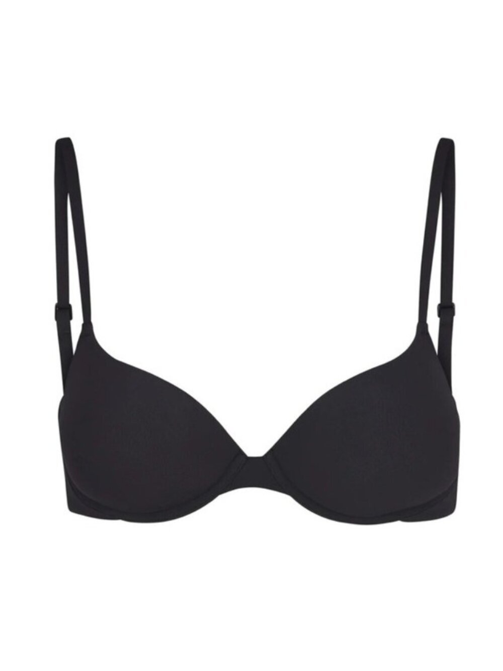 Skims 34DD FITS EVERYBODY PUSH-UP BRA Onyx Black NWT MSRP $58